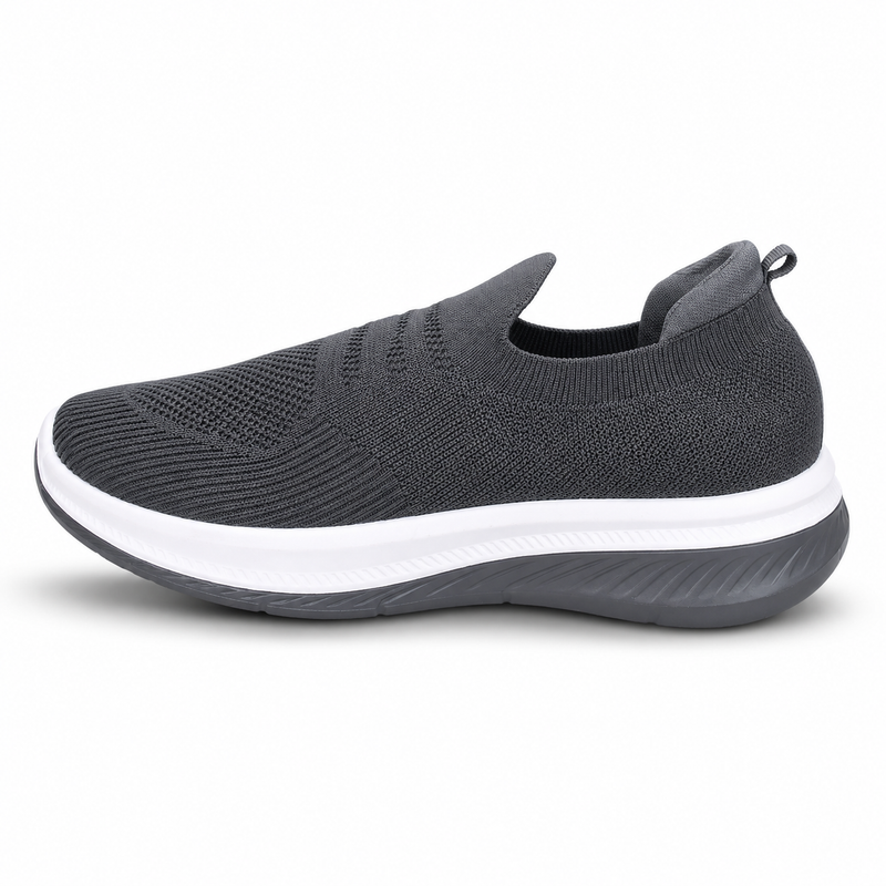 Men’s D.Gray Knit Slip-On Sneakers Shoes ART