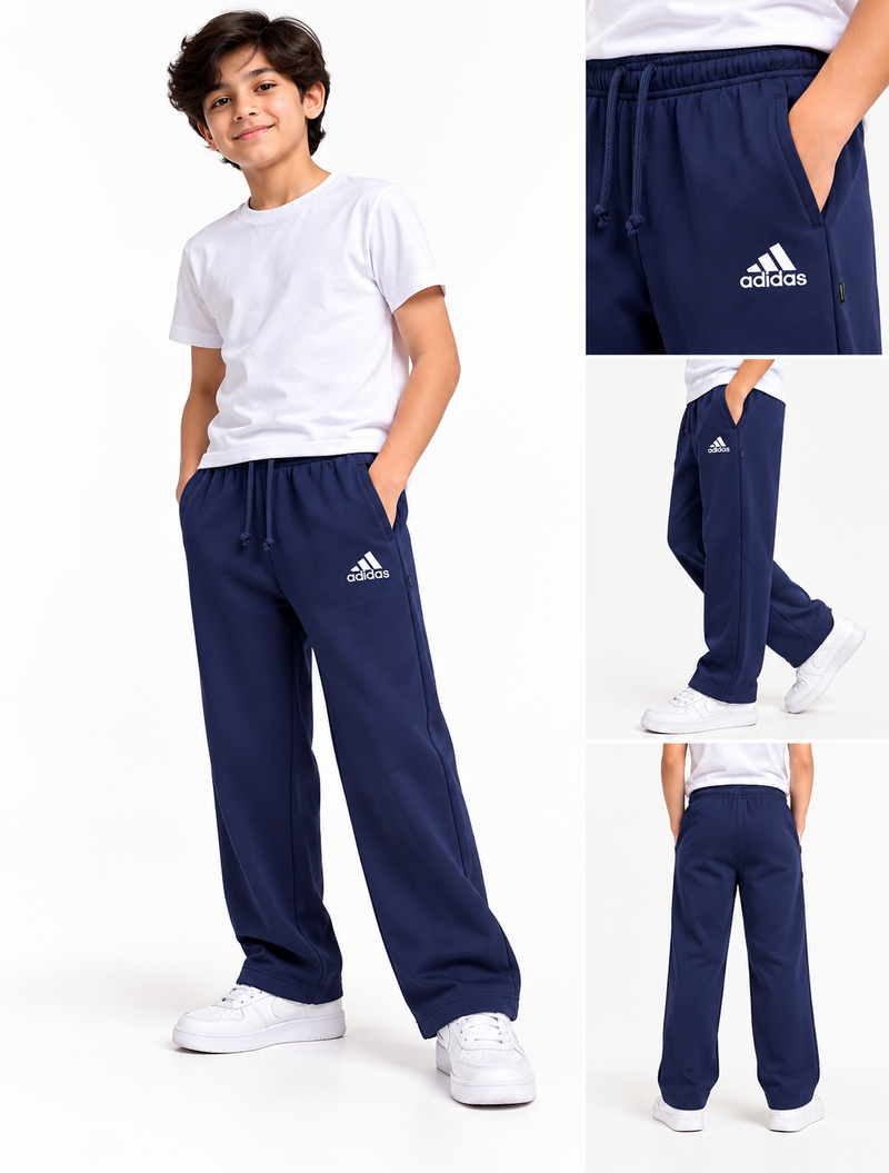 Pack of 3 Kids Fleece Baggy Trousers  – Warm & Comfortable Winter Baggy Trousers