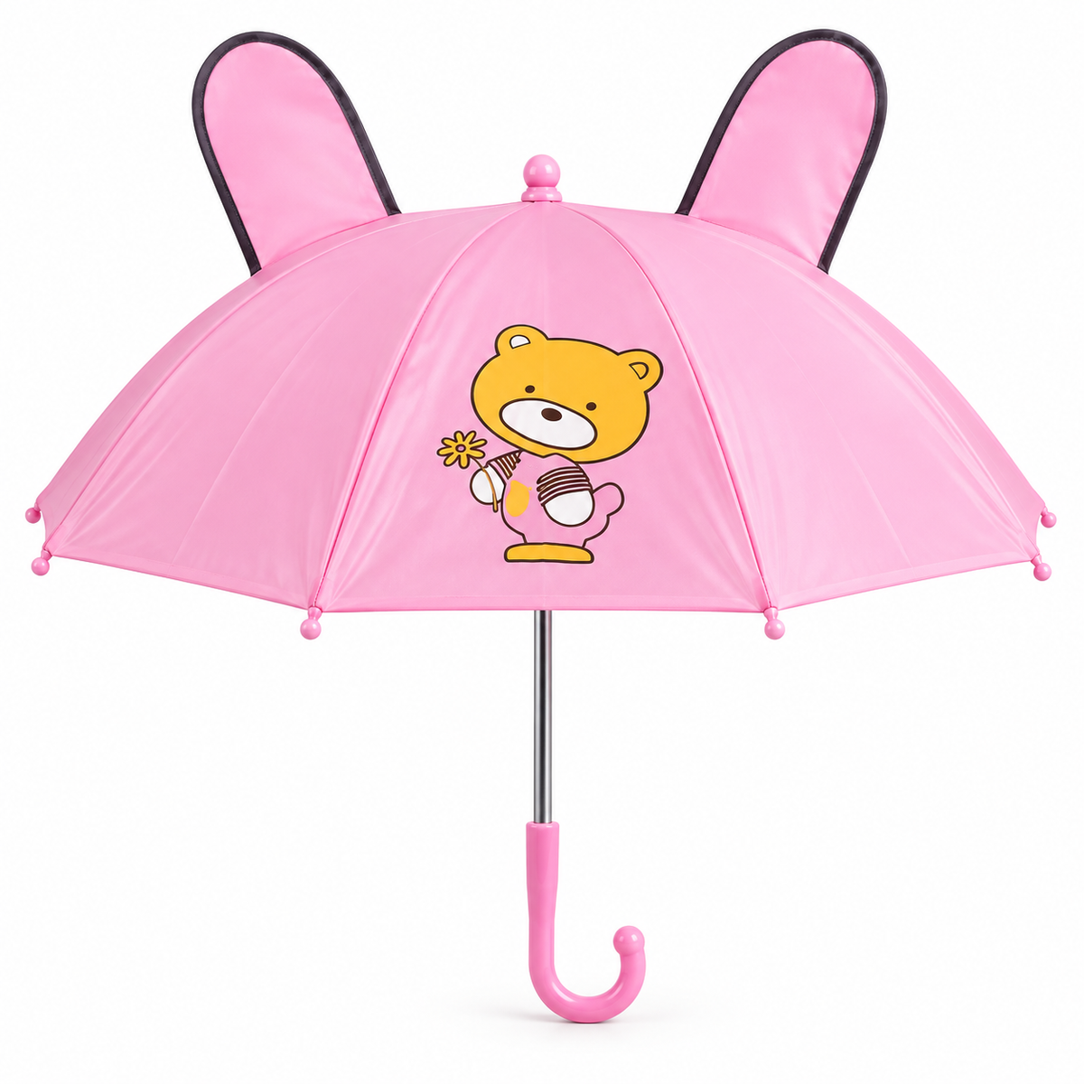 Kids Pink Cute Character Umbrella for Boys & Girls