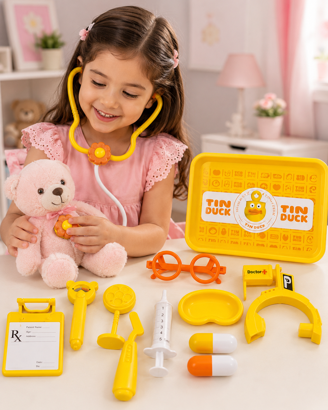Little Doctor Toy Set for Kids Pretend Play Medical Kit 3+ Years - hover image