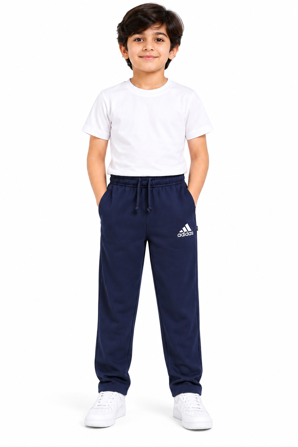 Kids Fleece Trousers  – Warm & Comfortable Winter Trousers Blue - hover image