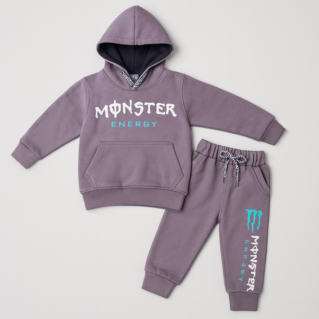 Hoodie Set Fleece - Monster
