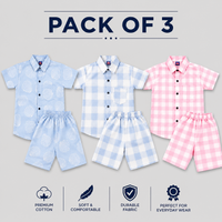 kids cotton summer suits
