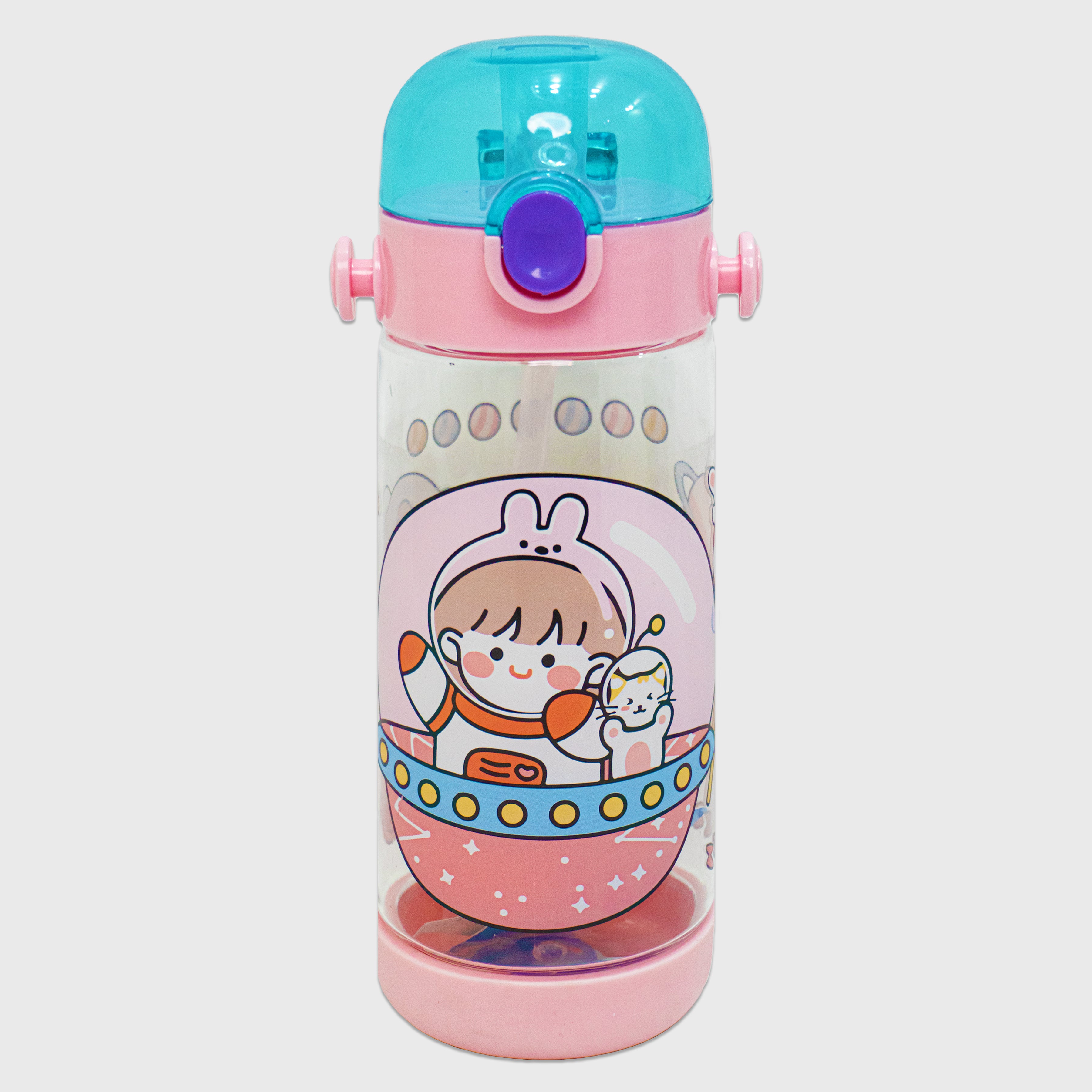 Cute Space-Themed Kids Water Bottle