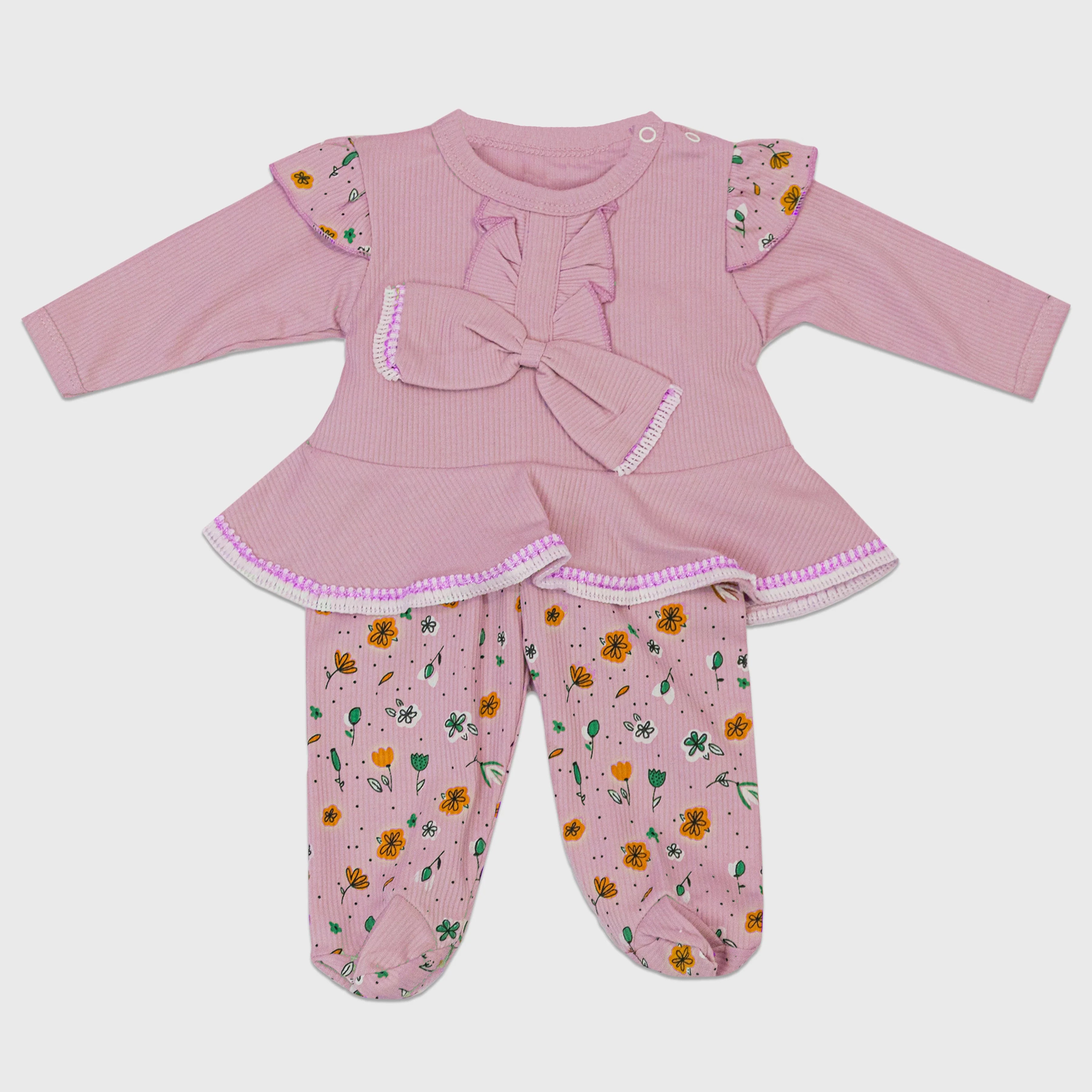 Girls' Floral Suit Gift Set - Pack of 5