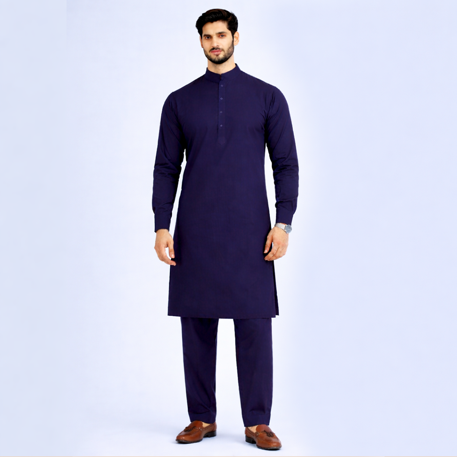 Men’s Premium Plain Shalwar Kameez – Classic Fit Wash & Wear Suit (Formal & Casual Wear)