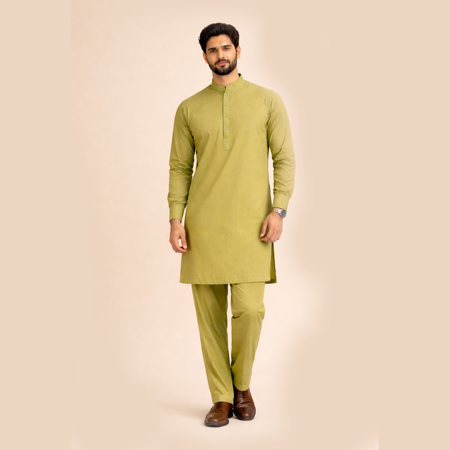 Men’s Premium Plain Shalwar Kameez – Classic Fit Wash & Wear Suit (Formal & Casual Wear)