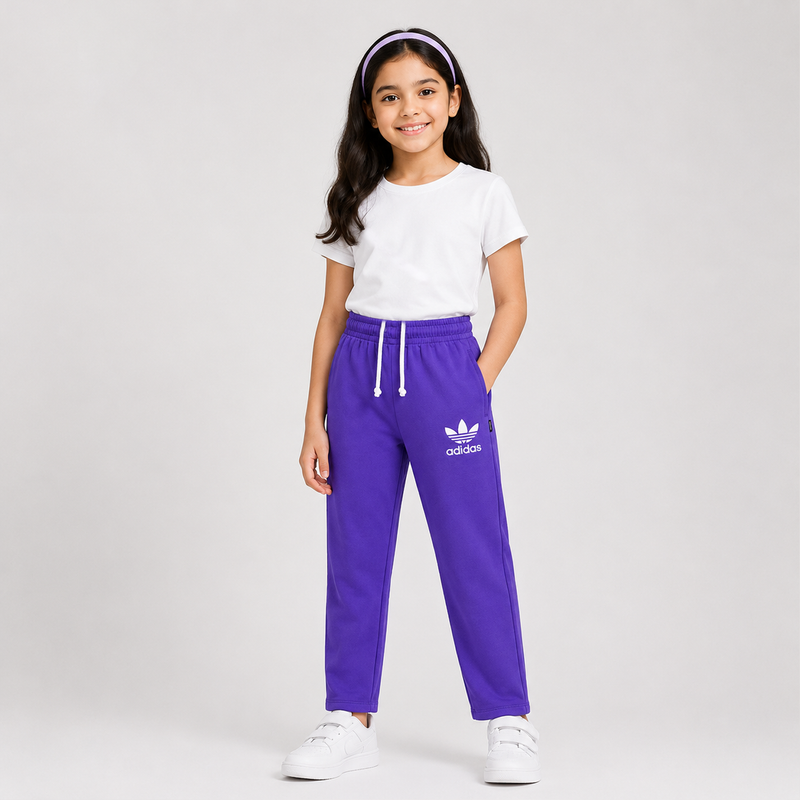 Pack of 5 Girls Jersy Cotton Pink Trouser Soft & Comfortable Casual Trousers Ages 6-11 Years