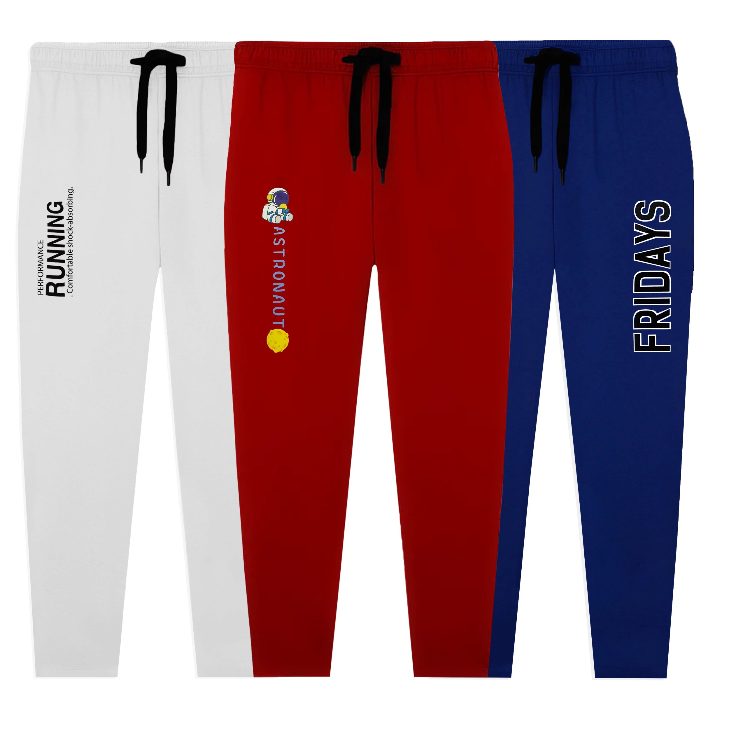 Kids Jersey Cotton Sticker Trousers – Pack of 3
