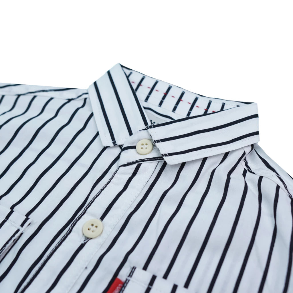Boys’ Cotton Collar Shirt – Half Sleeve, Lined Design