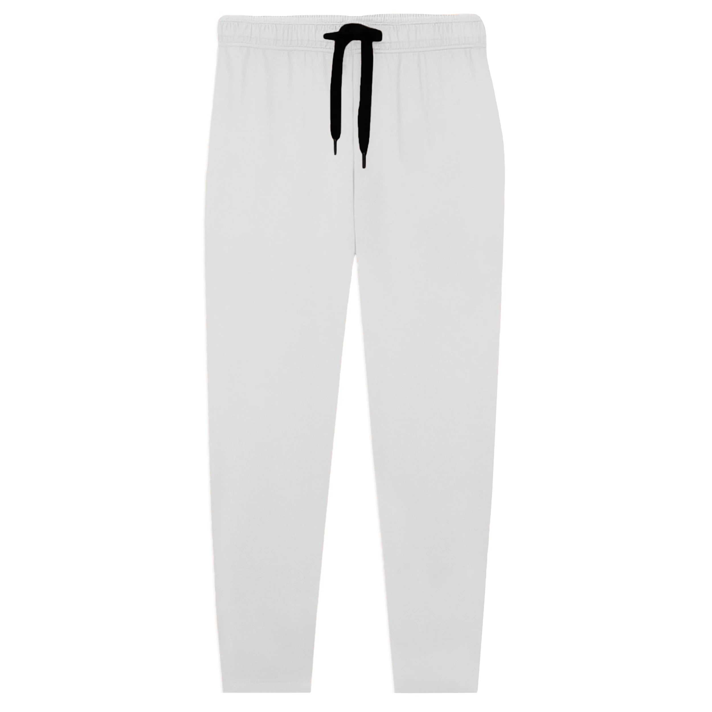 Kids Jersey Cotton Trousers - White